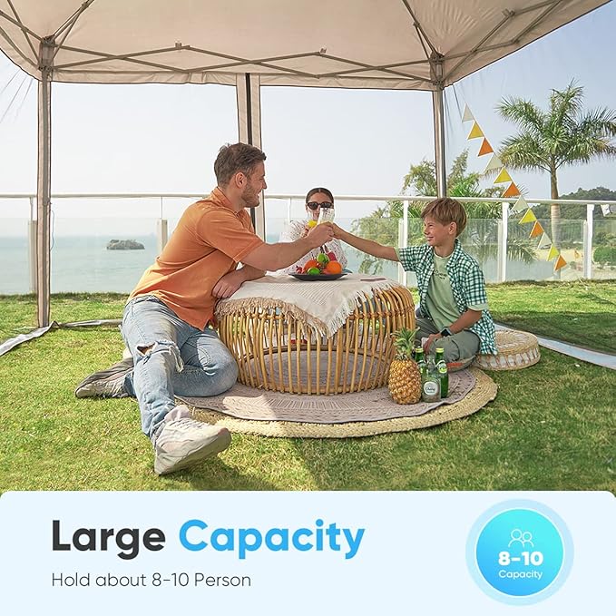 Quictent 8'x8' Pop up Screened Canopy Tent - Image 5