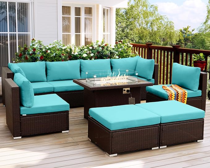 NICESOUL Large Outdoor Patio Furniture Set by NICESOUL