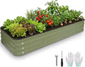 5 in 1Galvanized Raised Garden Bed by BIRDSINYARD