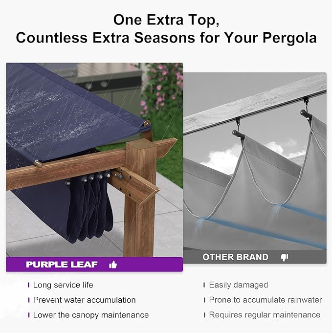 PURPLE LEAF 10' x 10' Pergola - Image 6