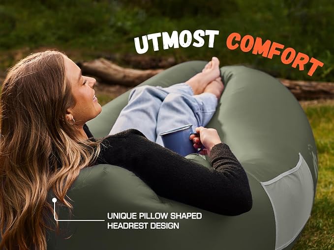 WEKAPO Inflatable Couch Air Lounger Chair - Image 6