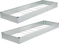 12x4x1ft Galvanized Raised Garden Bed, Outdoor Planter Box Metal Patio Kit by Foxlang