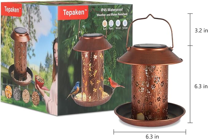 Bird Feeders for Outdoors Hummingbird Solar Lanterns Outdoor Waterproof Hanging - Image 7