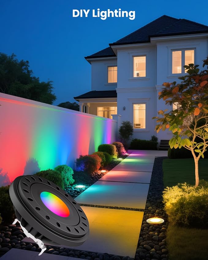RGB PAR36 LED Light Bulb Color Changing, Warm White+15 Colors Choices on Remote - Image 5