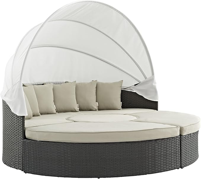 Modway Sojourn Outdoor Patio Sunbrella Sectional Daybed by Modway