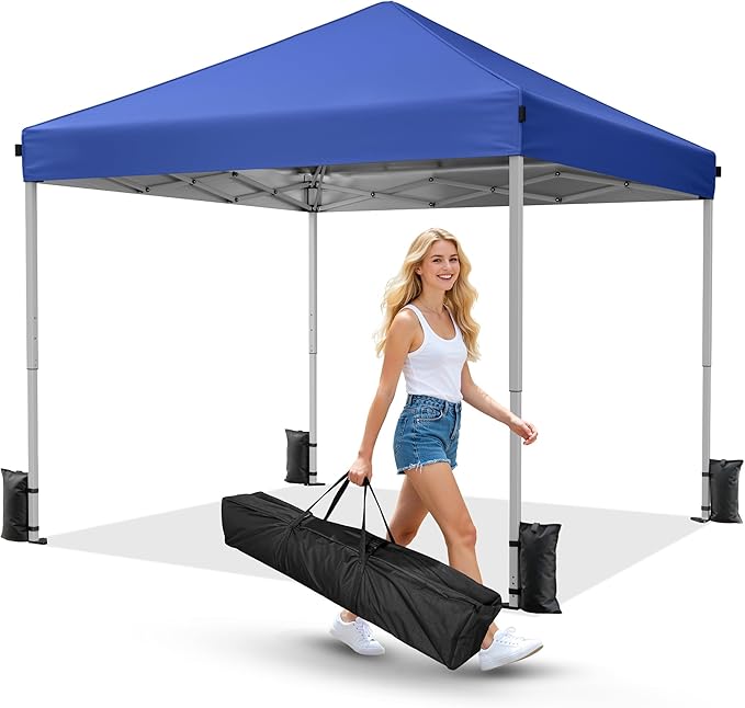 10x10 Pop Up Canopy Tent, Instant Setup Portable Canopy by Driftalia