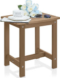 Y&M Outdoor Side Table, HIPS Adirondack Small Single Table, Waterproof Square by YM