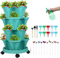 Vertical Planter 4 Tier Stackable Planters Garden Planters Strawberry Herb by GameXcel
