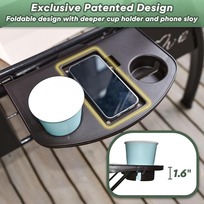 3 Seat Outdoor Porch Patio Swing - Image 3