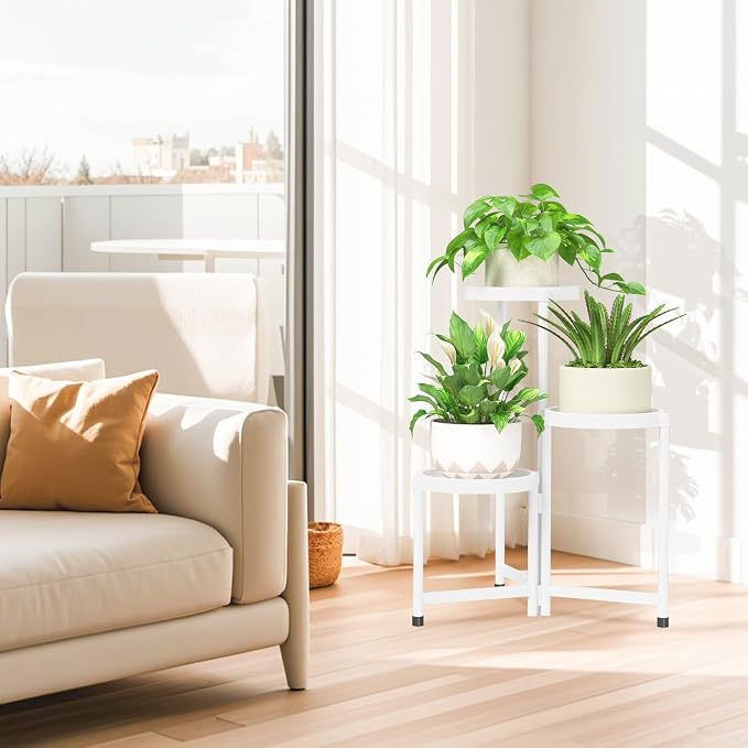 iDavosic.ly 3 Tier Folding Plant Stand Indoor Outdoor - Image 7