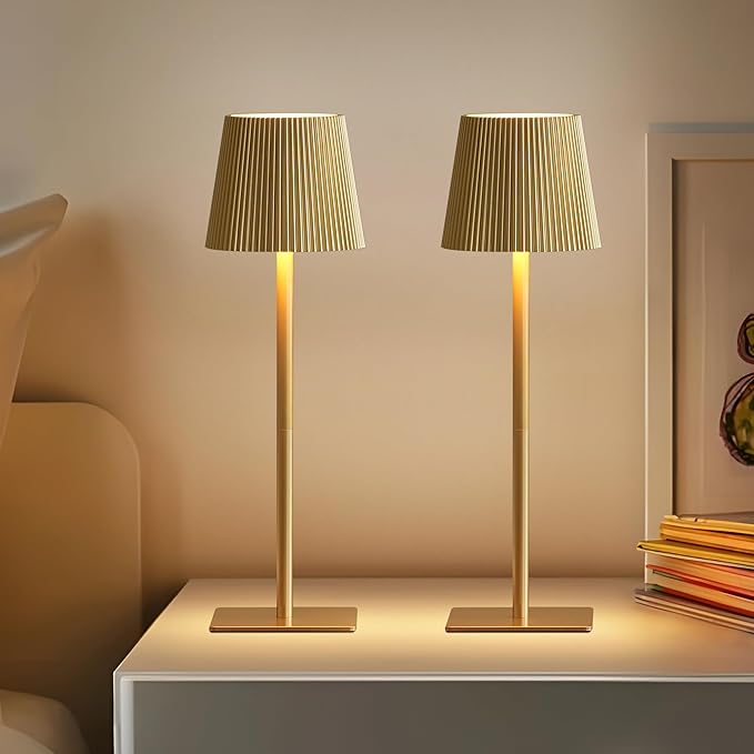 LUTEC 4 Pack Cordless Table Lamp, 6000mAh Rechargeable Battery Operated Desk - Image 7
