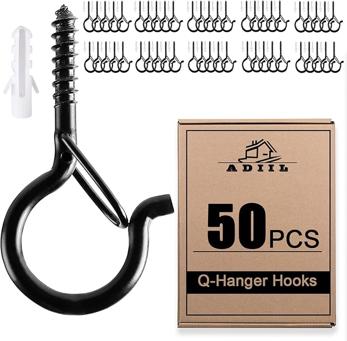 ADIIL 50 PCS Q Hanger Hooks by ADIIL
