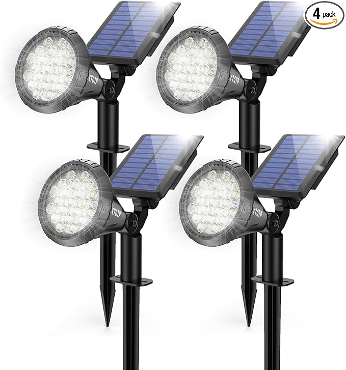 Solar Lights Outdoor, Ultra Bright 21 LEDs IP67 Waterproof Landscape Lighting by XTGTP