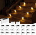 APONUO Solar Deck Lights 24 Pcs, Outdoor Waterproof Led Solar Fence Lamp by APONUO