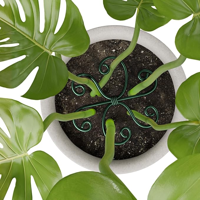 4PCS Green Iron Monstera Support, Uniquely Designed Plant Support Stakes - Image 7