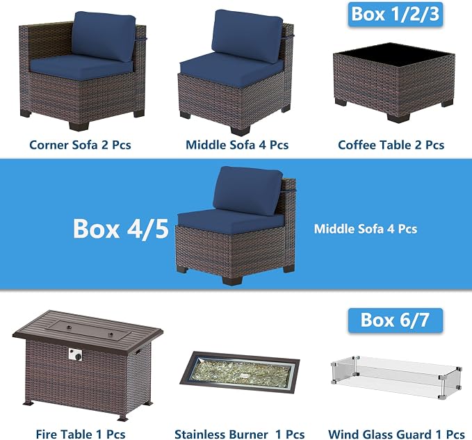 Outdoor Patio Furniture Set - Image 8