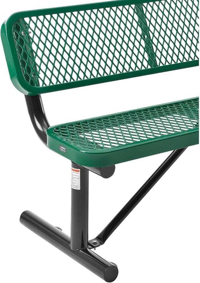 Global Industrial 4'L Heavy Duty Expanded Metal Mesh Bench - Image 5