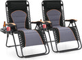 Sophia & William Oversized XXL Zero Gravity Chair Set of 2, Outdoor Recliner by SophiaWilliam