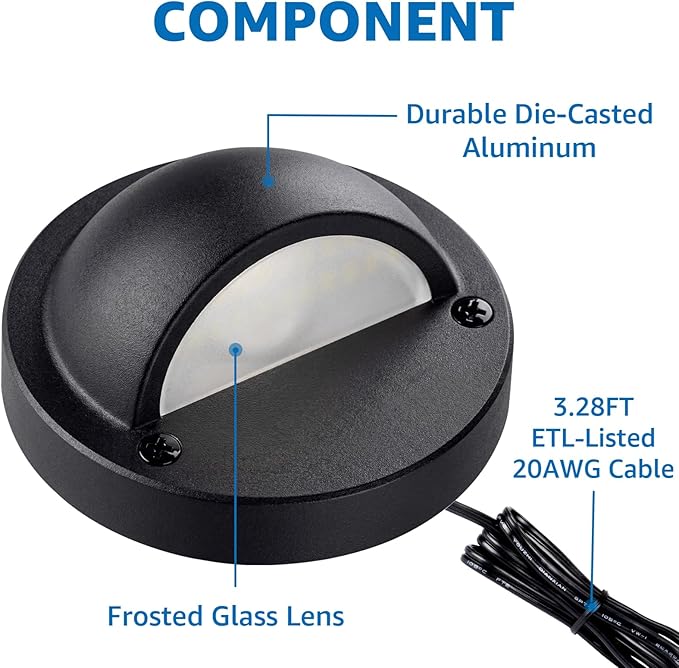 SUNVIE 5W LED Low Voltage Deck Lights - Image 3