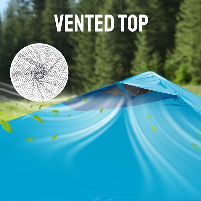 CROWN SHADES Adjustable Height on The Fly, 10x10 Pop Up Canopy - Image 7
