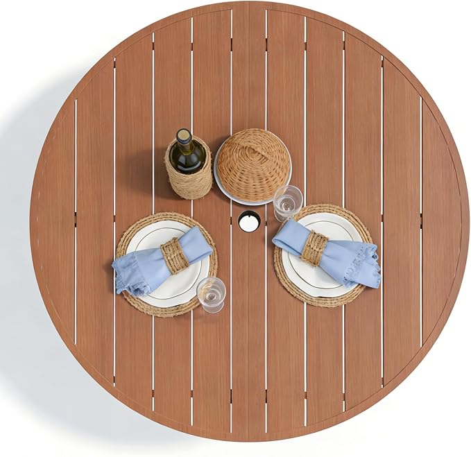 All-Weather 42" Round Outdoor Patio Table - Image 5