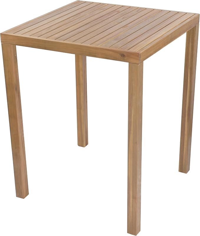 Christopher Knight Home Gree Acacia Wood Outdoor Bar Table, Wooden Patio Bar - Image 5