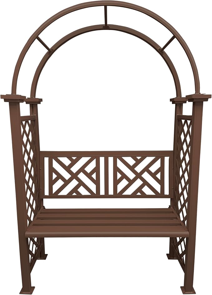 Oakland Living Brown Aluminum Garden Arbor Arch by Oakland+Living