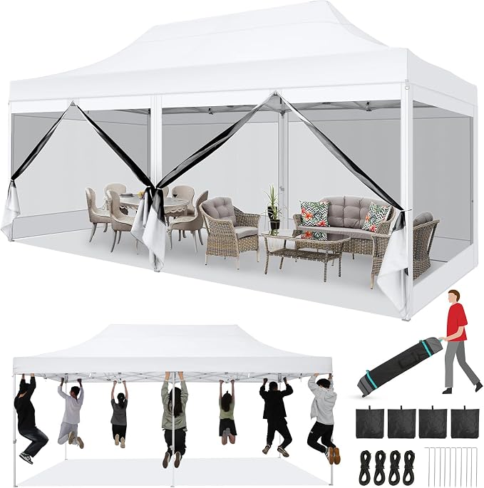 COBIZI 10x20 Heavy Duty Pop Up Canopy by COBIZI