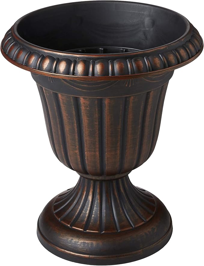 Arcadia Garden Products PL00CP Classic Traditional Plastic Urn Planter - Image 2