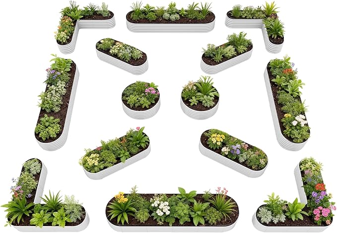 A ANLEOLIFE Set of 14, 18 Inch Tall Raised Garden Beds Kit, Heart-Shaped by AAnleolife