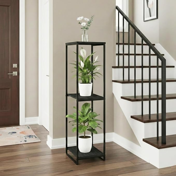46" Tall Plant Stand Indoor, 3-Tier Modern Plant Shelf, Corner Flower Pot - Image 5