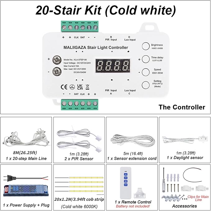 Intelligent Motion Sensor LED Stair Light Kit - Image 9