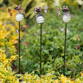 3 Pack Decorative Garden Stakes, Frog Waterproof Metal Spring Decor, Outdoor by SATHGA