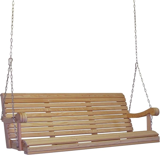 5 Ft Feet Roll Back Scandinavian Style Grandpa Porch Swing from High end Hand by Unknown
