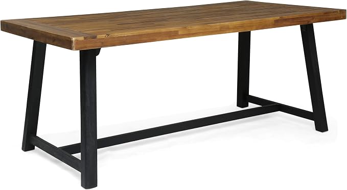 Christopher Knight Home Toby Outdoor Acacia Wood Dining Table, Sandblast Teak by ChristopherKnightHome