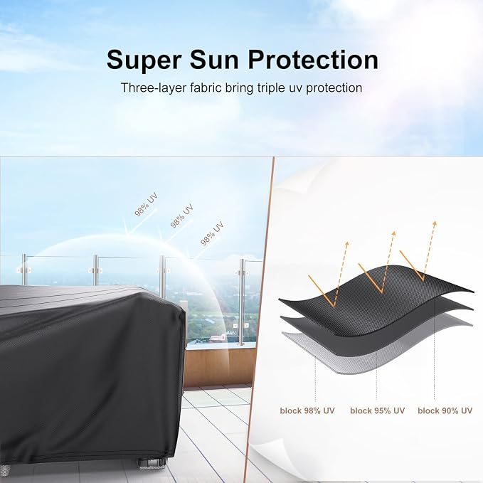 Heavy Duty Patio Furniture Covers Waterproof, Mrrihand Patio Furniture Outdoor - Image 8