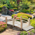 5 ft Garden Bridge Outdoor Wood Landscape Bridge Wooden Arch by Unknown