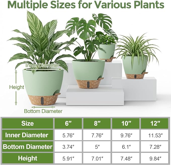 Plant Pots, Modern Planters for Indoor Outdoor Plants, Room & Office Décor - Image 4