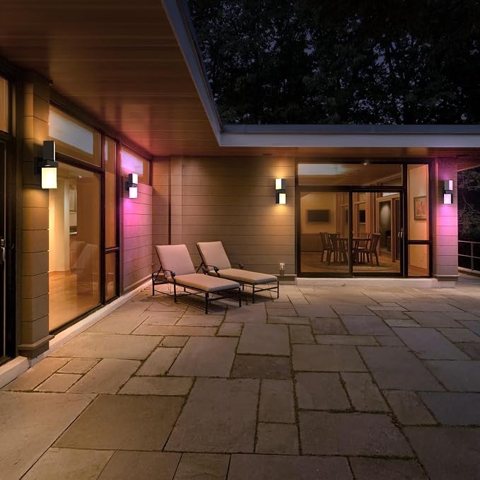XMCOSY+ Outdoor Wall Lights, 1400LM Smart RGBCW Exterior Lighting Fixtures - Image 9