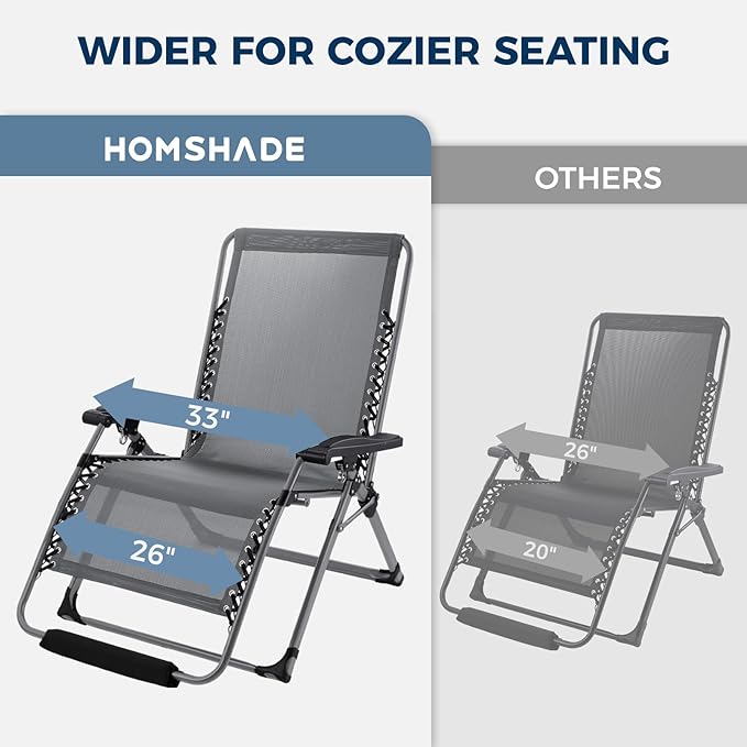 HOMSHADE XXL Zero Gravity Chair - Image 7