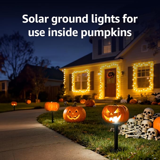 Lepro Solar Decorative Spot Lights 4 Pack, Warm White Accent Lights - Image 9