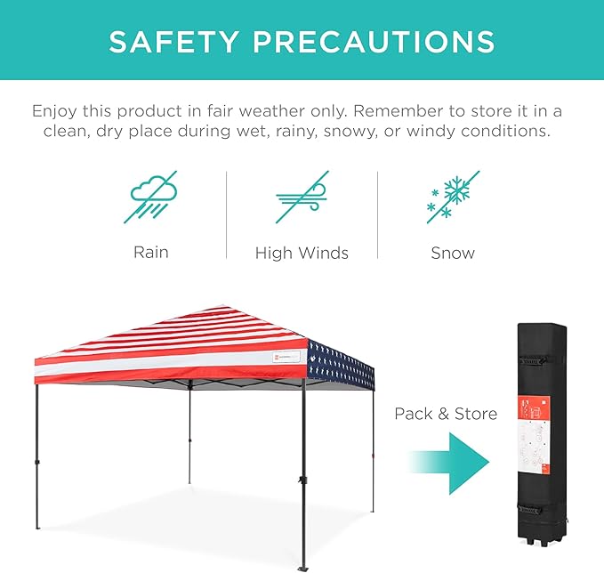 Best Choice Products 10x10ft Pop Up Canopy Tent, Outdoor Shade, 1 Person 1 - Image 5