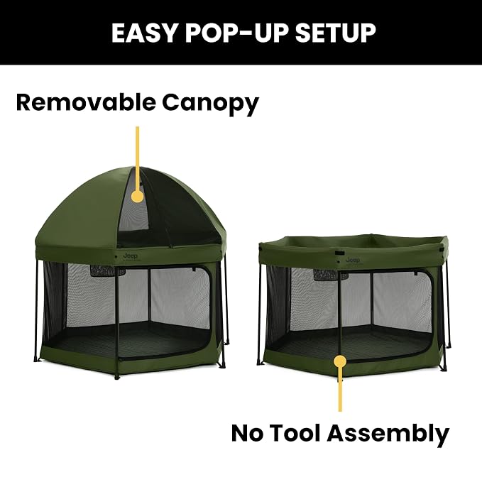 Jeep Hexagon Pop Up Play Yard - Image 4