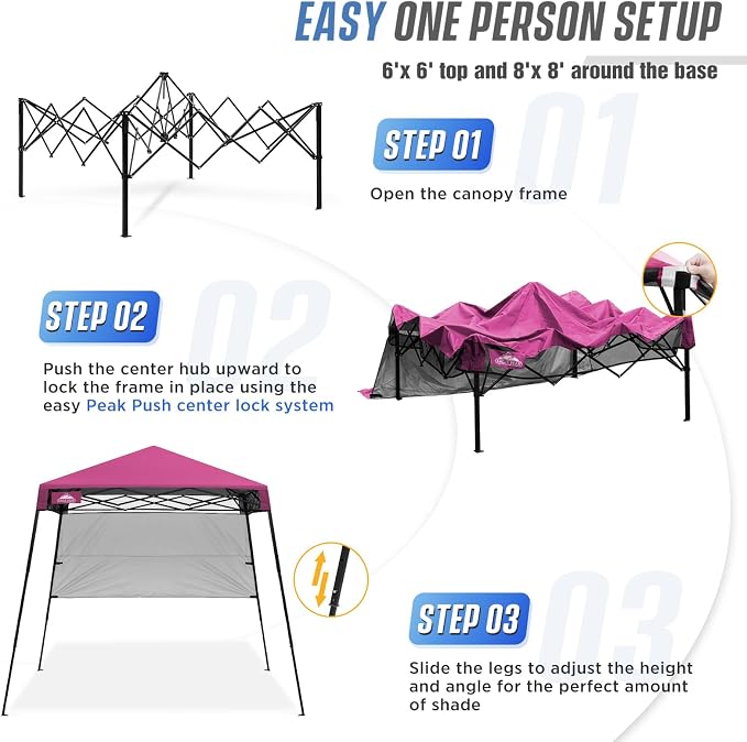 EAGLE PEAK 8x8 Pop Up Canopy Tent - Image 6