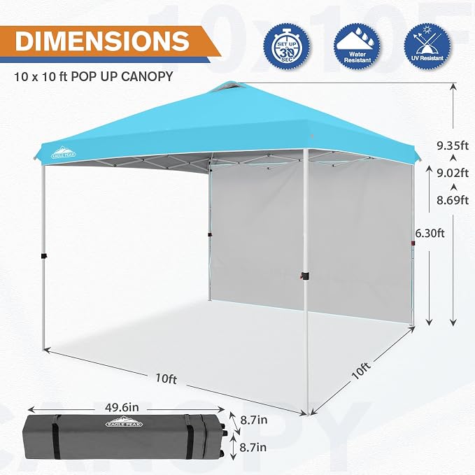 EAGLE PEAK Commercial Canopy 10x10 Pop Up Canopy Tent - Image 3