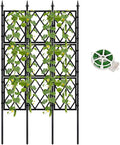 5.25FT Garden Trellis for Climbing Plants Outdoor, Metal Wall Lattice Climbing by ParseBio