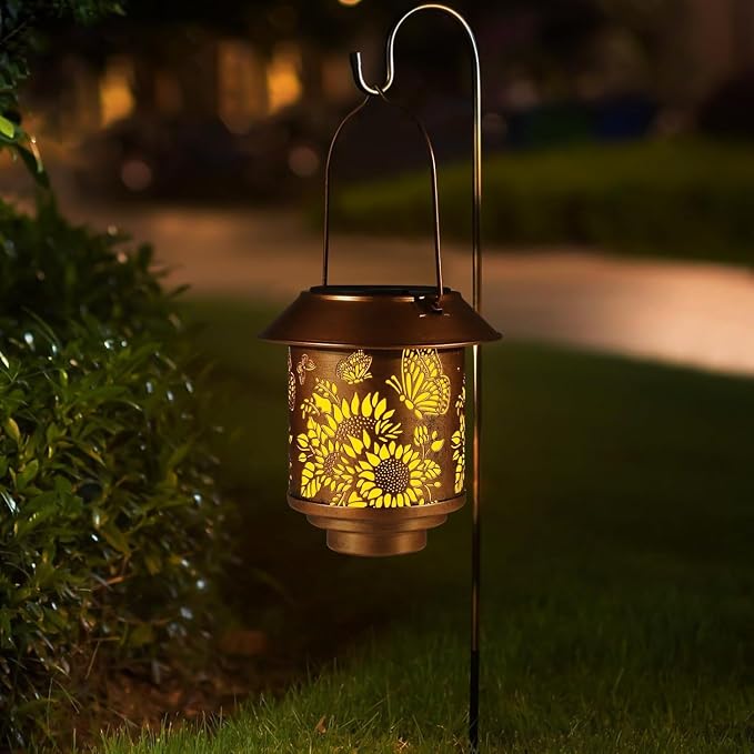 Solar Lantern Outdoor Hanging Sunflower Lights Gifts - Image 5