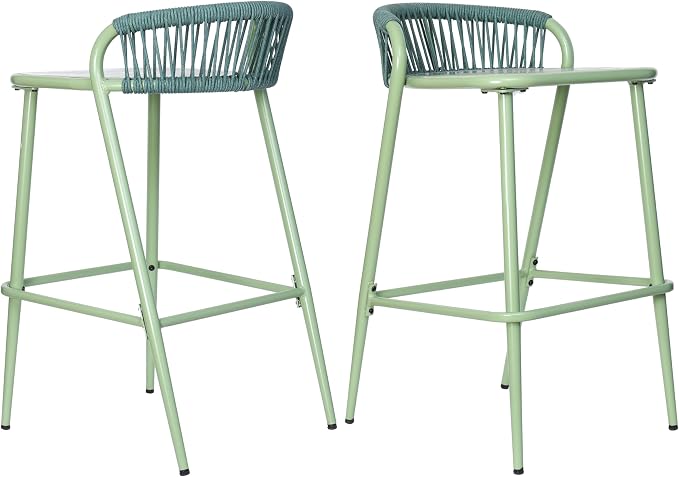 Christopher Knight Home Hearth 29.5"H Patio Barstools Set of 2, Aluminum Frame - Image 6