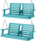KINGYES Outdoor Hanging Patio Swing Set, 2 Seat Swing Chair by KINGYES