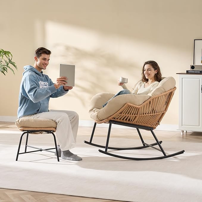 ONBRILL Papasan Rocking Chair - Image 5